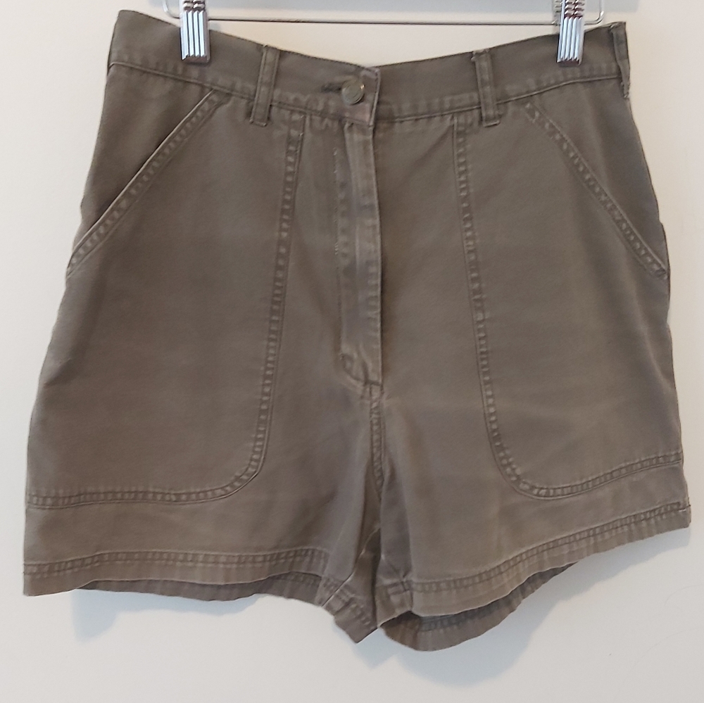 WOOLWICH | Women's Shorts Green Size 12